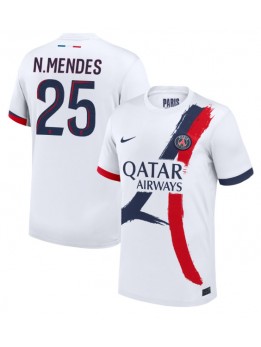 Muži Futbalové oblečenie Paris Saint-Germain Nuno Mendes #25 2024-25 Krátky Rukáv - Preč